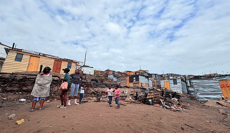 The government’s build-back-better approach to disaster relief is to provide building materials intended to be temporary. But homes in informal settlements are anything but short-lived. Pic: LEONIE JOUBERT