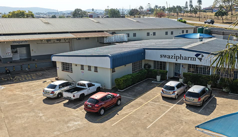 Swazi pharm premises in Matsapha, Eswatini. The company has for the past four decades been a key supplier of medicines to government health facilities. Pic: Sibusiso Dlamini/SAAJP