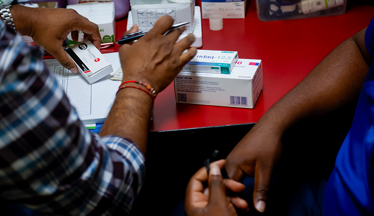 Dr. Rishigen Viranna Usizo Lwethu Sibaya Clinic at the Denis Hurley Centre which is situated in the city centre of Durban, 19 October 2026. Photo: Rogan Ward/HNF